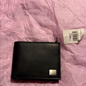 Guess Black Leather Card Holder